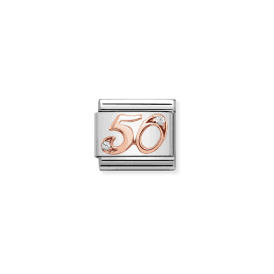 Nomination Classic Rose Gold Numbers 50 Charm 430315/50