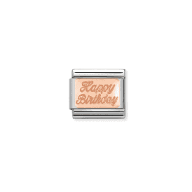 Nomination Classic Rose Gold Happy Birthday Charm 430101/29