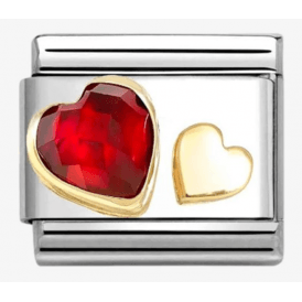 Nomination Family Red/Gold Heart Composable Charm 030613/05