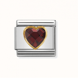Nomination Red Heart Faceted Composable Charm 030610/005