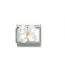 Nomination Family White M.O.P Flower Composable Charm 030521/02
