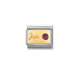 Nomination January Garnet Composable Charm 030519/01