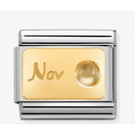 Nomination November Citrine Composable Charm 030519/11