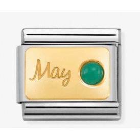 Nomination May Emerald Composable Charm 030519/05