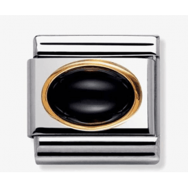 Nomination Oval Black Agate Composable Charm 030502/02