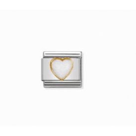Nomination Family White Opal Heart Composable Charm 030501/07