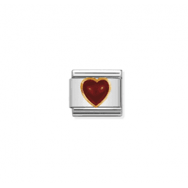 Nomination Family Red Agate Heart Composable Charm 030501/04