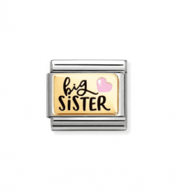 Nomination Family Big Sister&PinkHeart Charm 030289/05