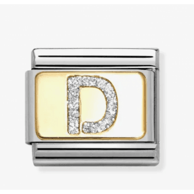 Nomination Letter D Glitter Composable Charm 030291/04