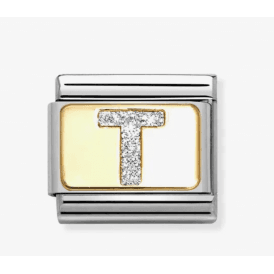 Nomination Letter T Glitter Composable Charm 030291/20