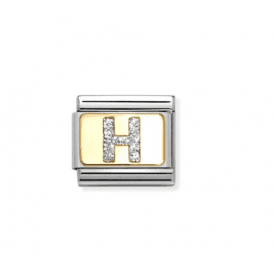 Nomination  Letter H Glitter Composable Charm 030291/08