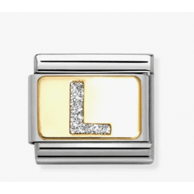 Nomination Family Letter L Glitter Composable Charm 030291/12