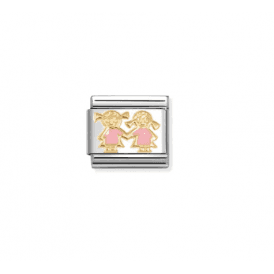 Nomination Family Pink Enam Sisters Composable Charm 030272/91