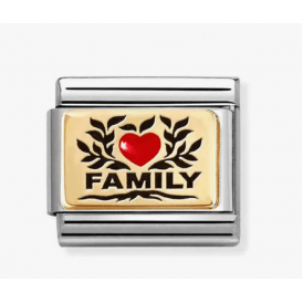 Nomination Family Round Red Heart Composable Charm 030283/32