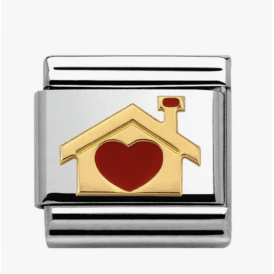 Nomination Family Home With Red Heart Composable Charm 030283/07