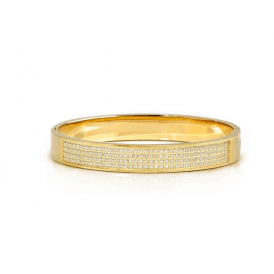Nomination Medium  Cubic Zirconia Pave Pretty Bangle 029535 020
