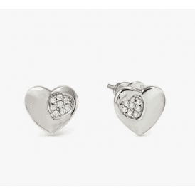 Nomination Petit Sparkle Silver Heart Stud Earrings 242304 004