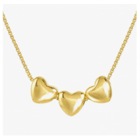 Nomination Armonica Gold Triple Heart Necklace 241305 006