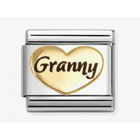 Nomination Classic Gold & Enamel Granny Heart Charm 030285/81