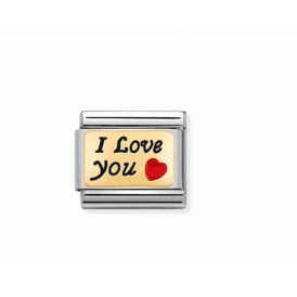 Nomination Family I Love You & Red Heart Charm 030284/55