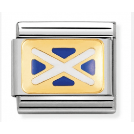 Nomination Classic Scotland Saltire Flag Charm 030234/07