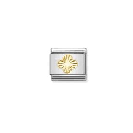 Nomination Etched Detail Clover Composable Link Charm 030149 52