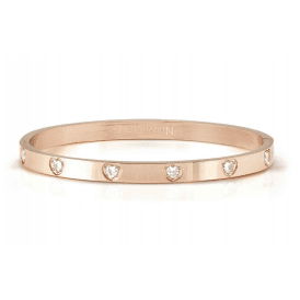 Nomination Medium Cubic Zirconia Heart Pretty Bangle 029529 043