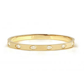 Nomination Small Oval Cubic Zirconia Pretty Bangle 029525 020