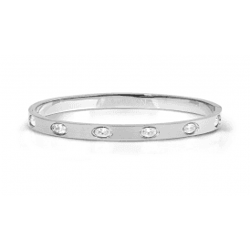 Nomination Small Oval Cubic Zirconia Pretty Bangle 029525 001