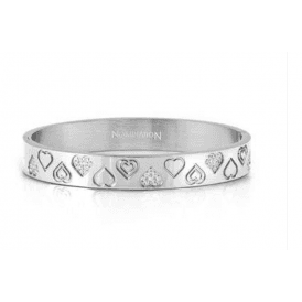 Nomination Medium Wide Hearts Pretty Bangle 029541 004