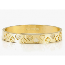 Nomination Small Wide Hearts Pretty Bangle 029540 006