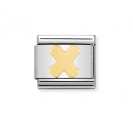 Nomination Letter X Composable Link Charm 030101 24