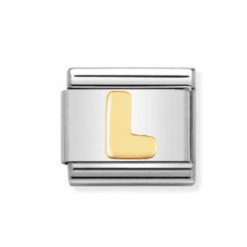 Nomination Letter L Composable Link Charm 030101 12