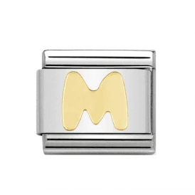 Nomination Letter M Composable Link Charm 030101 13