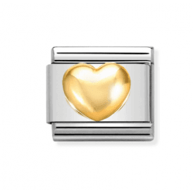 Nomination Raised Heart Composable Link Charm 030116 01