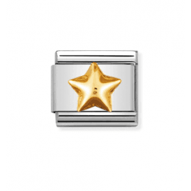 Nomination Raised Star Composable Link Charm 030110 12