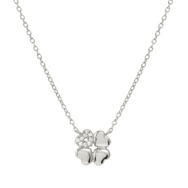Nomination Petit Sparkle Silver Leaf Clover Necklace 242303 001