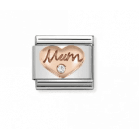 Nomination CZ Mum Heart Composable Charm 430305/10