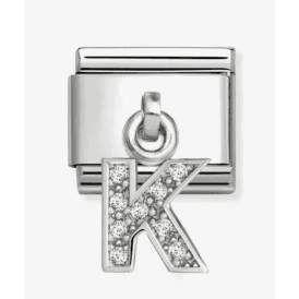 Nomination Jewellery CZ LETTER K Pendant Charm 331818/11