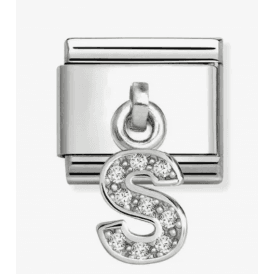 Nomination Jewellery CZ Letter S Pendant Charm 331818/19