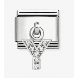 Nomination Jewellery Letter Y Zirconia Pendant Charm 331818/25