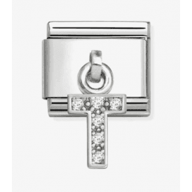 Nomination Jewellery CZ Letter T Pendant Charm 331818/20