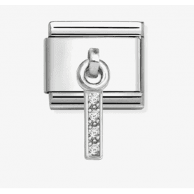 Nomination Jewellery Letter I Zirconia Pendant Charm 331818/09