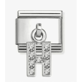 Nomination Jewellery Letter H Zirconia Pendant Charm 331818/08