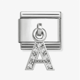 Nomination Jewellery Letter A Zirconia Charm 331818/01