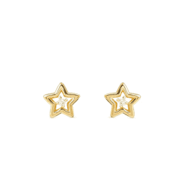 Nomination Open Star Cubic Zirconia Earrings 242603/009