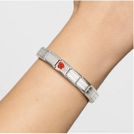 Nomination Jewellery Enamel Red Poppy Zirconia Charm 630302/11