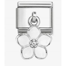 Nomination Jewellery White Flower Pendant Charm 331805/22