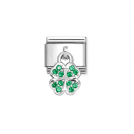 Nomination Jewellery Green Clover Zirconia Charm 331800/30