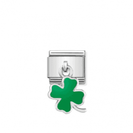 Nomination Jewellery Green Enamel Clover Charm 331805/01